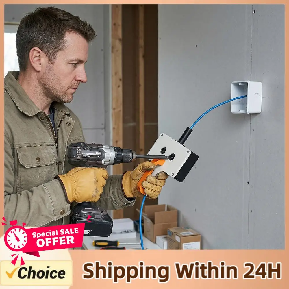 Cable Pulling Tools for Conduit Wiring Cable Puller 0.3inch Max Cables Threading Machine for Electrician Pipe Narrow Spaces Wall