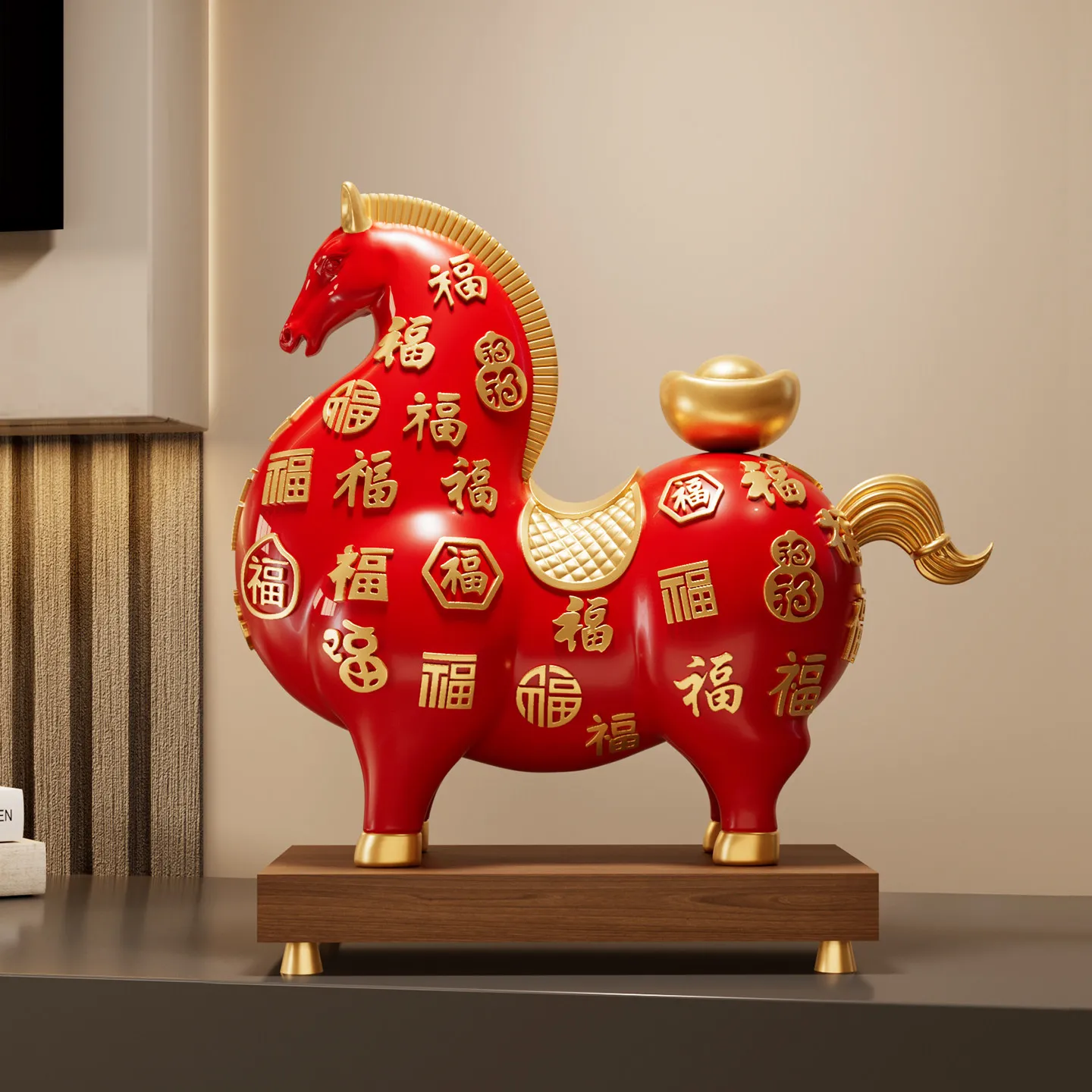 LMM will have money soon, ornaments, living room lucky Bogu rack decoration, housewarming, new home opening gift