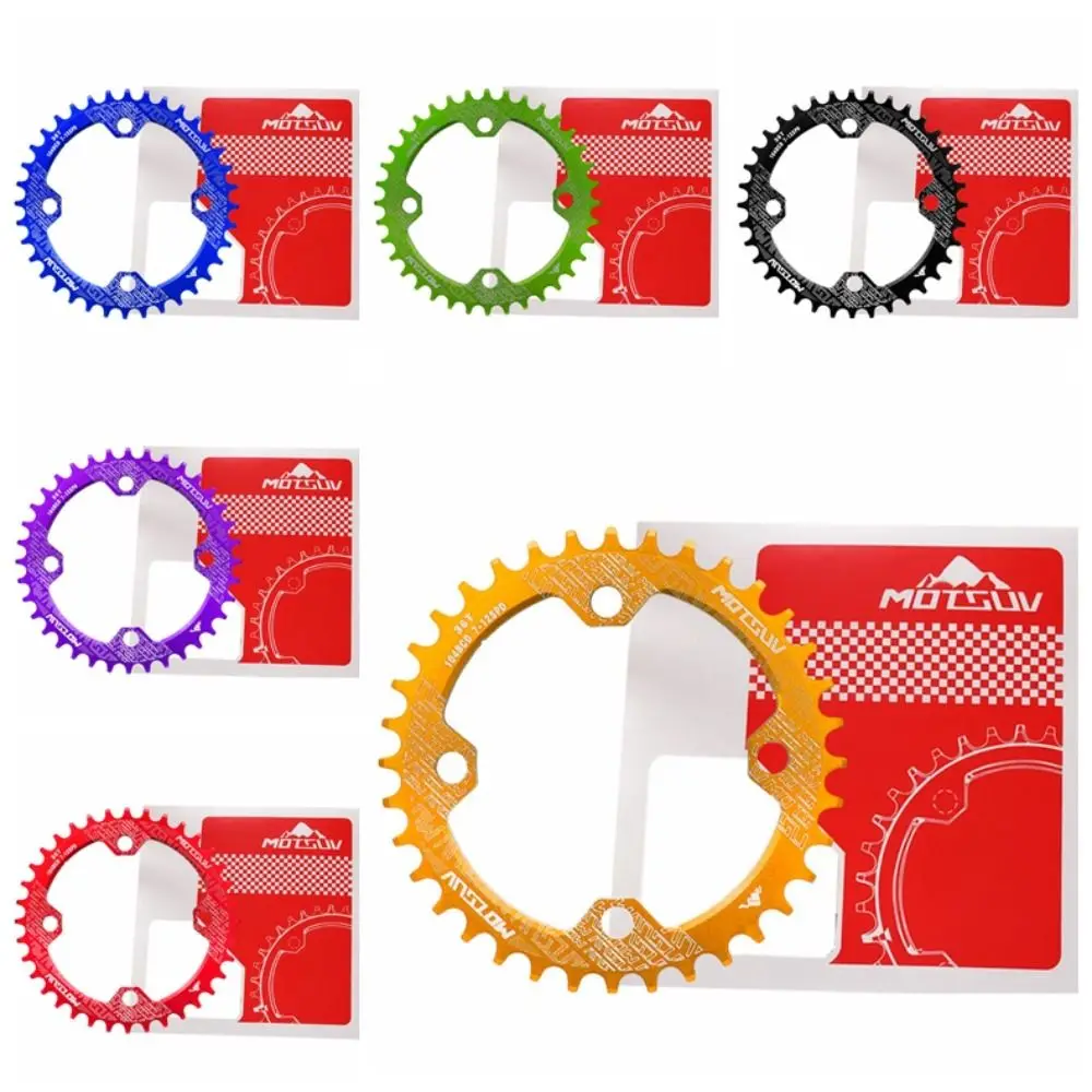 

Round/Oval Chain Ring 104BCD Narrow Wide Chainring Positive and Negative Teeth Chainwheel 32T/34T/36T/38T Single Plate