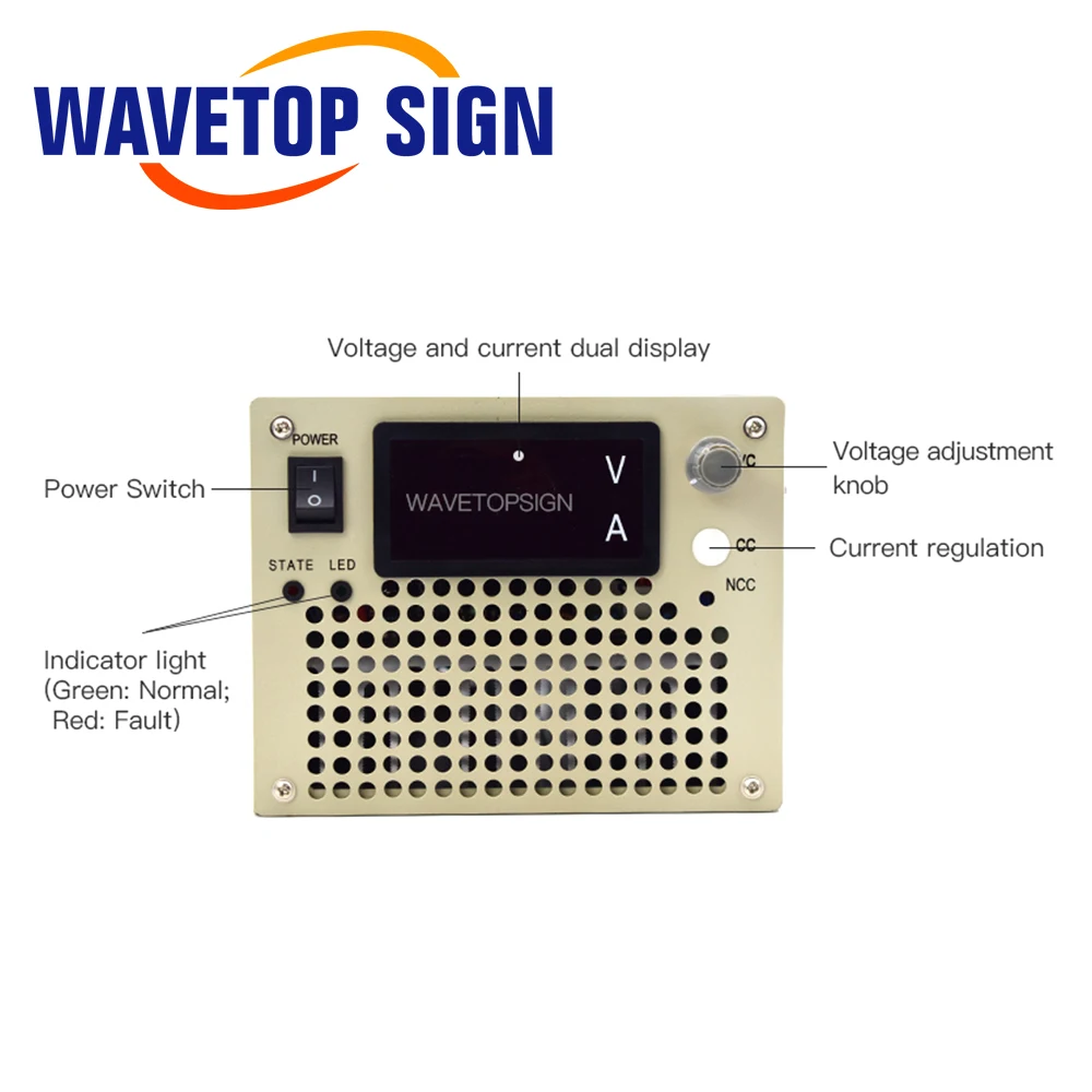 WaveTopSign SK-1800A Switching Power Supply 36V 50A 48V 35A 60V 30A 120V 15A use for Laboratory