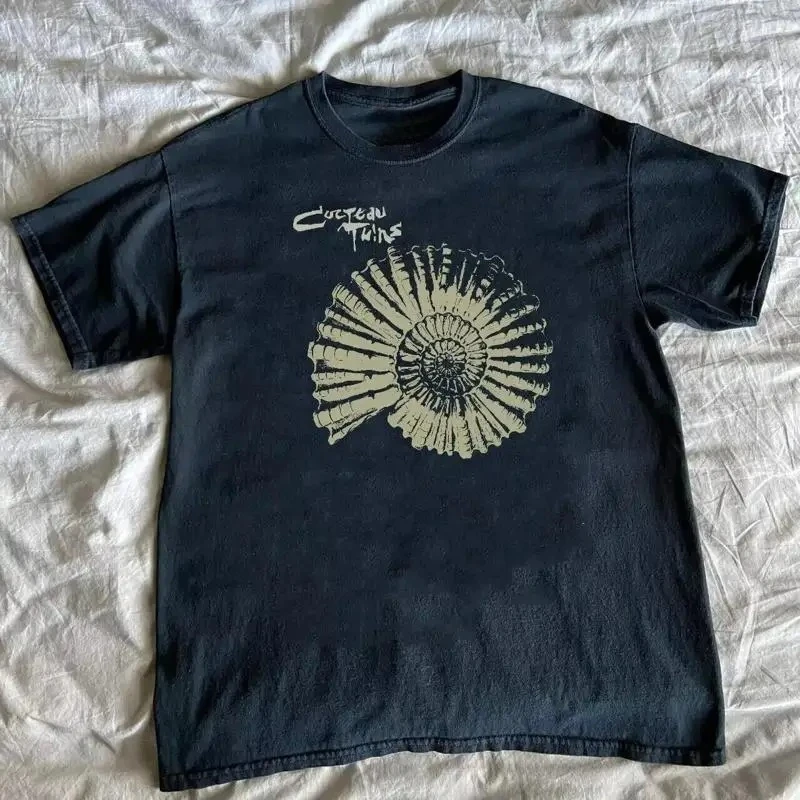 Cocteau Twins Shirt Vintage Washed Unisex Oversized Dream Pop Streetwear Soft Cotton Short Sleeve Tee Gift Clothing Tops Hot