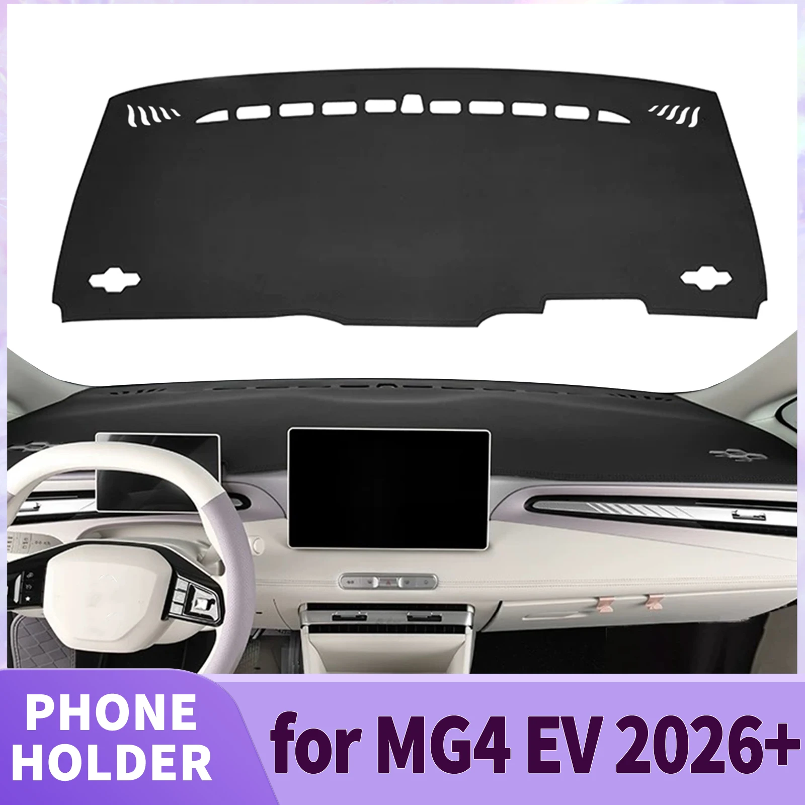 

fit for MG4 MG 4 EV 2026 2027 Car Accessories Dashmat Dashboard Cover Pad DashMat Sunshade Protective Carpet