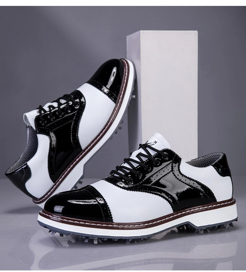 2026 Neue Professionelle Herren-Golfschuhe mit Spikes Wasserdicht Atmungsaktiv Rutschfest Bequeme Outdoor-Sport-Golf-Sneaker – Detail 25