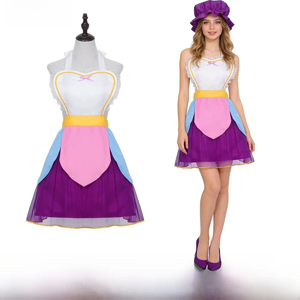 

Beauty And the Beast Cosplay Party Halloween Role-playing Costume Tea Cup Costume Female Elegant Wild Boar Design