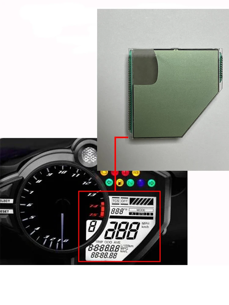 Motoknight Motorcycle Meter Display For Yamaha YZF R1 2012 2013 2014 Speedometer Instrument LCD Screen Repair
