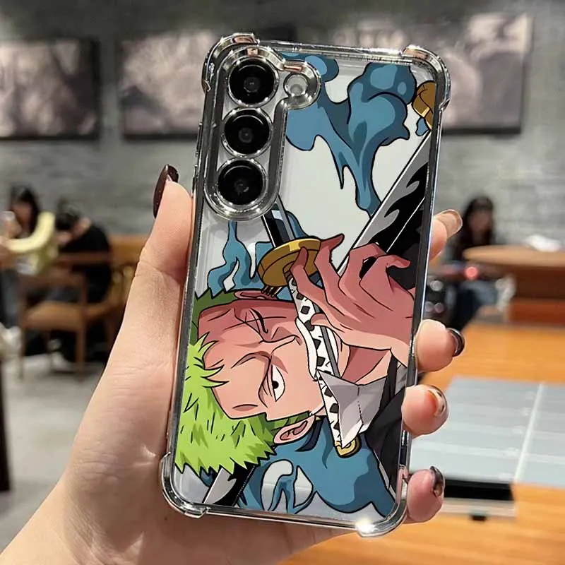 O-ONE P-PIECE-E Anime Handyhülle für Samsung S26 S25 Edge S24 S23 S22 S21 S20 FE Ultra Plus Lite, Galvanisierte Sturzsichere Schutzhülle – Detail 4
