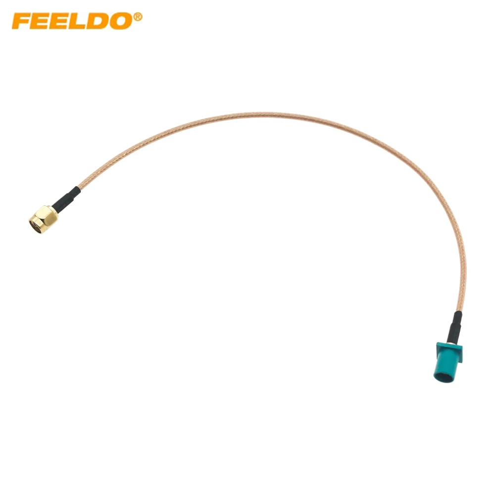 FEELDO 5Pcs Blue FAKRA Type C Male Plug To SMA Male For GPS Antenna Adapter Pigtail Cable Using RG316 Coax