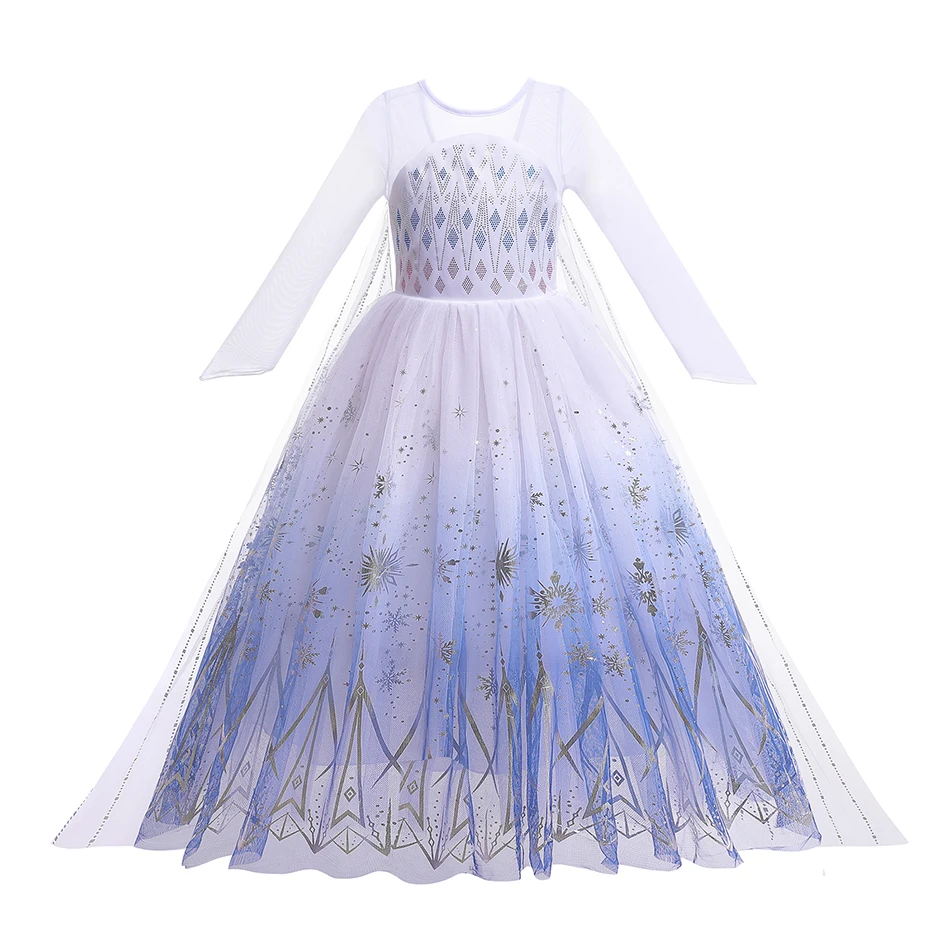 Disfraces de cosplay para niñas, vestidos de princesa Reina de las Nieves, disfraces de carnaval para fiesta de Hallowee