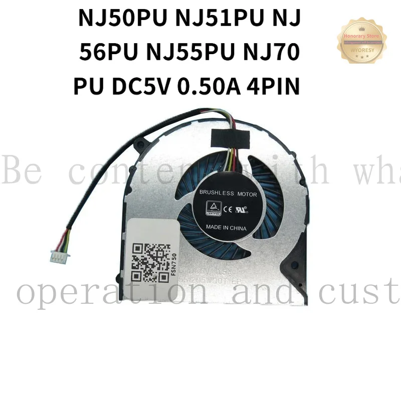 Ventilateur de processeur pour ordinateur portable YD Honesty pour CLEVO NJ50PU NJ51PU NJ56PU NJ55PU NJ70PU DC5V 0.50A 4PIN Neuf