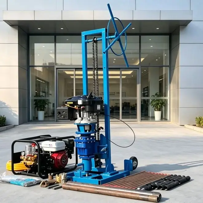 Customized Small Field Backpack Geological Drilling Rig, Portable Core Drilling Machine for Rock and Concrete