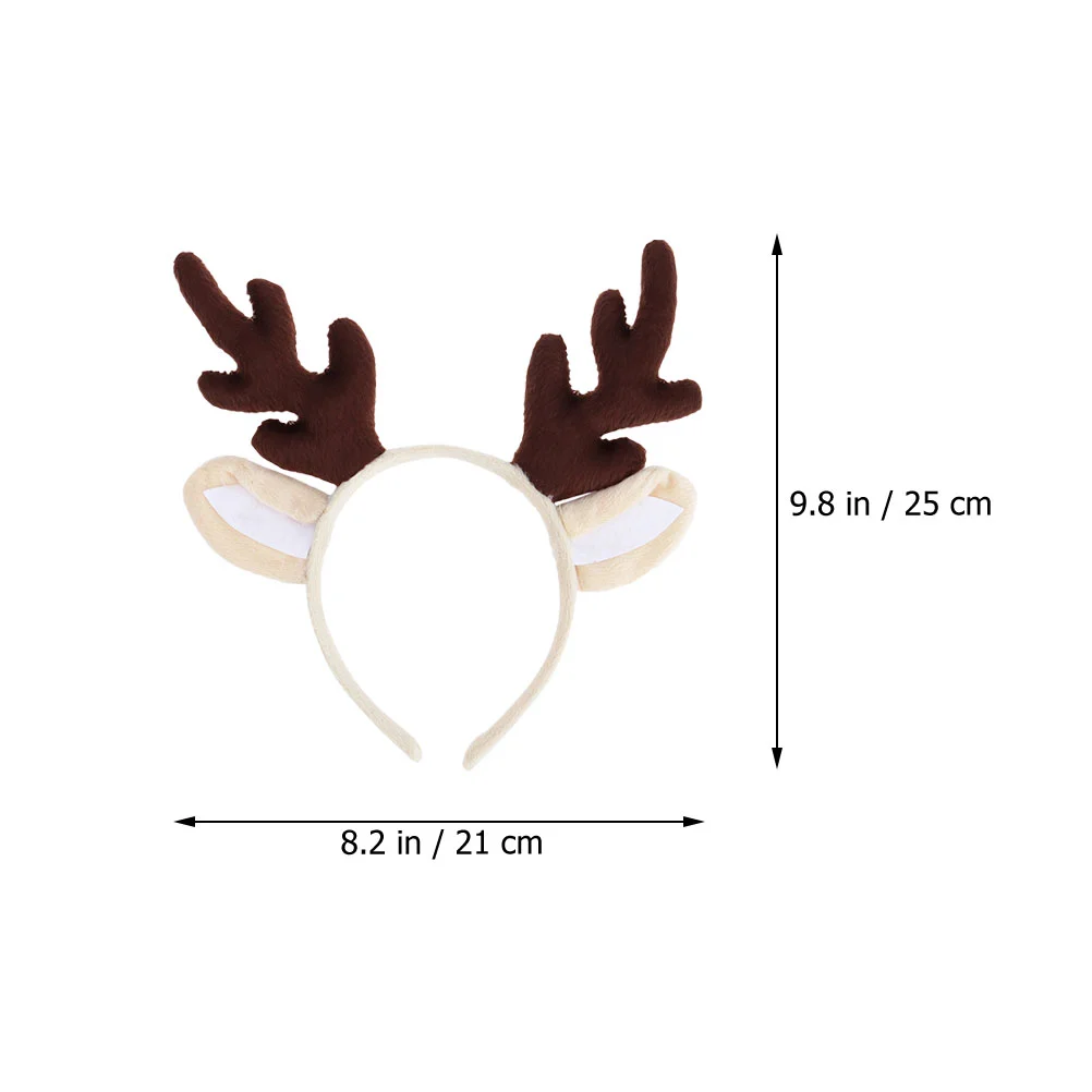 Antler Headband Christmas Bandana Hair Hoops Glasses Xmas Headdress Hairband Child