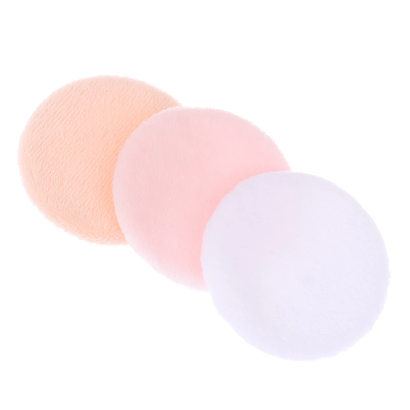 10pcs Round Facial Powder Foundation Puff ,Portable Soft Cosmetic Puff For Makeup Application, Beauty Tool Essential Make Up