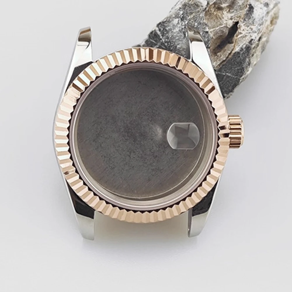 

31mm Sapphire Glass For Women's Watch Case for NH05 NH06 Movement Waterproof Steel Case NH05 Watch Shell Cover Fit 24.2mm Dial