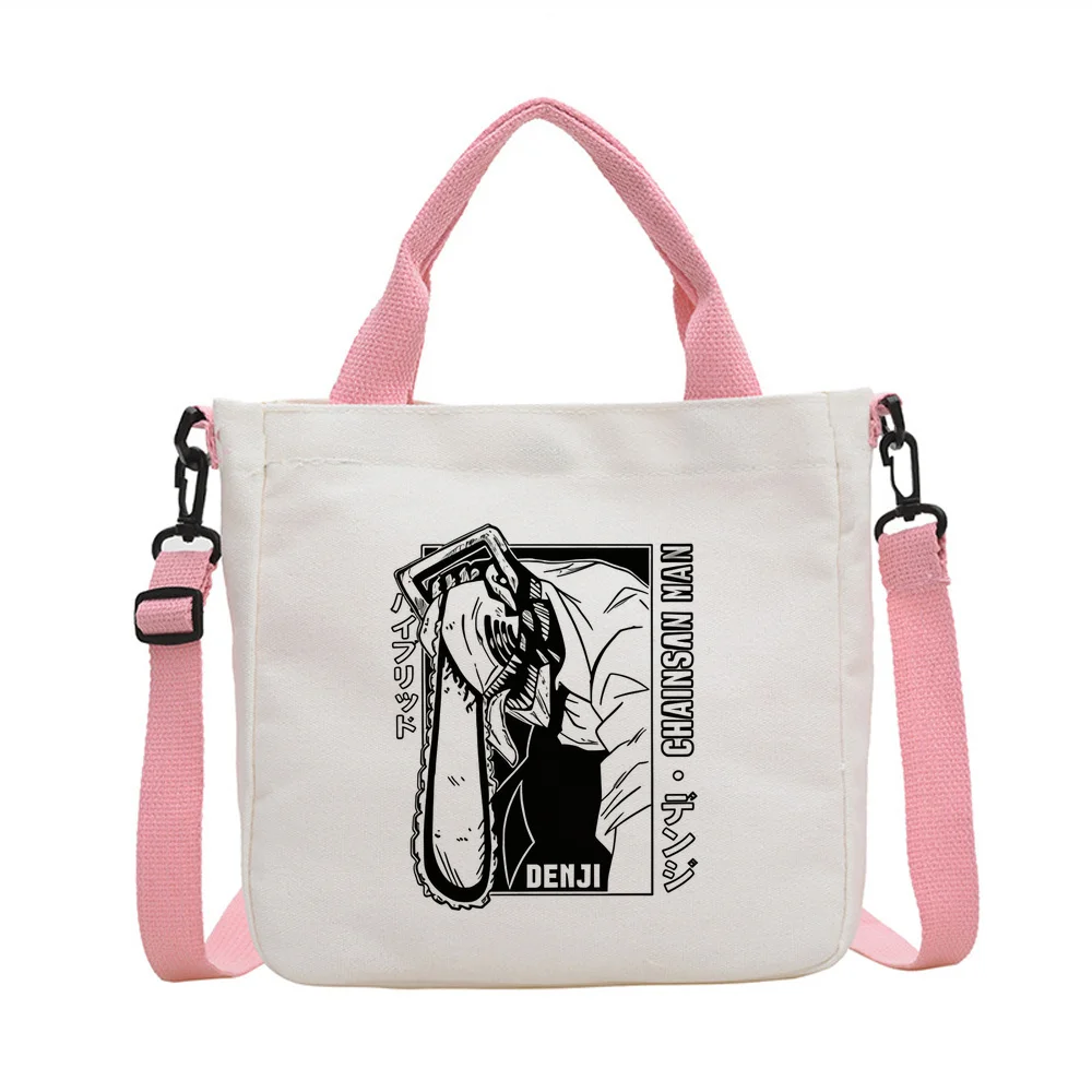 Chainsaw Man tote bag sac cabas bolsas de tela foldable grocery torba na zakupy femme