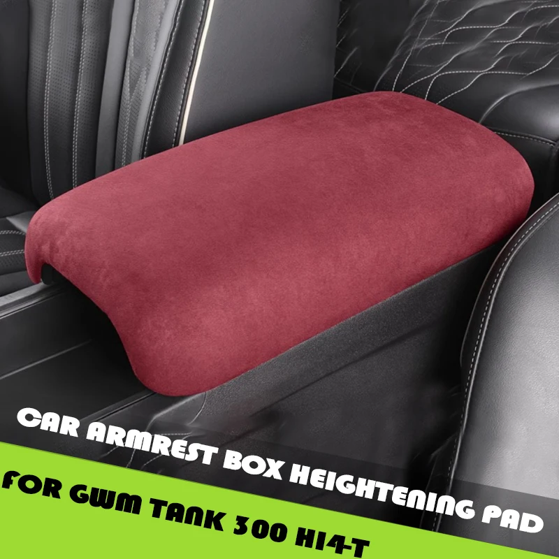 coussin-de-rehaussement-de-boite-d'accoudoir-de-voiture-adapte-au-reservoir-gwm-300-hi4-t-boite-d'accoudoir-de-voiture-modifiee-housse-de-protection-en-daim-pieces-de-mise-a-niveau-de-voiture