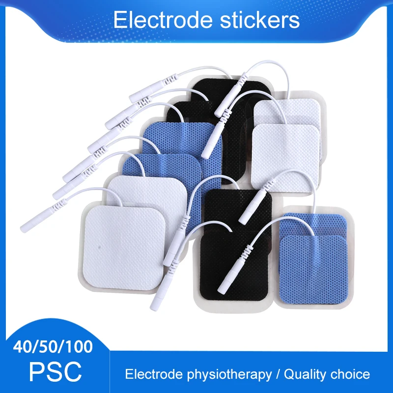 

40/50/100P Self High Quality for Electrode Stickers Electrodes Physiotherapy Massager Tens Electrodes Digital Therapy 2mm Plug