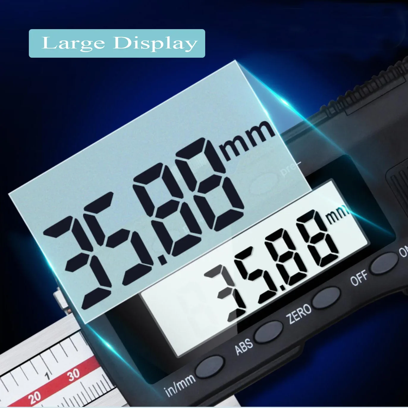 ROKTOOLS 500mm 800mm 1000mm 디지털 캘리퍼 베르니어 캘리퍼 프리셋 기능 포함