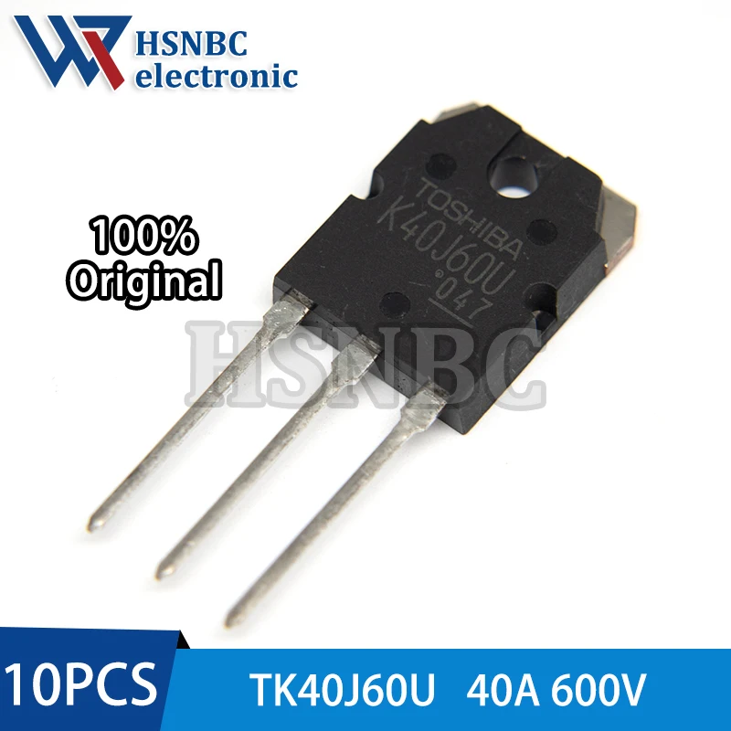 

10PCS TK40J60U K40J60U TO-3P 40A 600V N-channel Power MOSFET Transistor 100% New Original