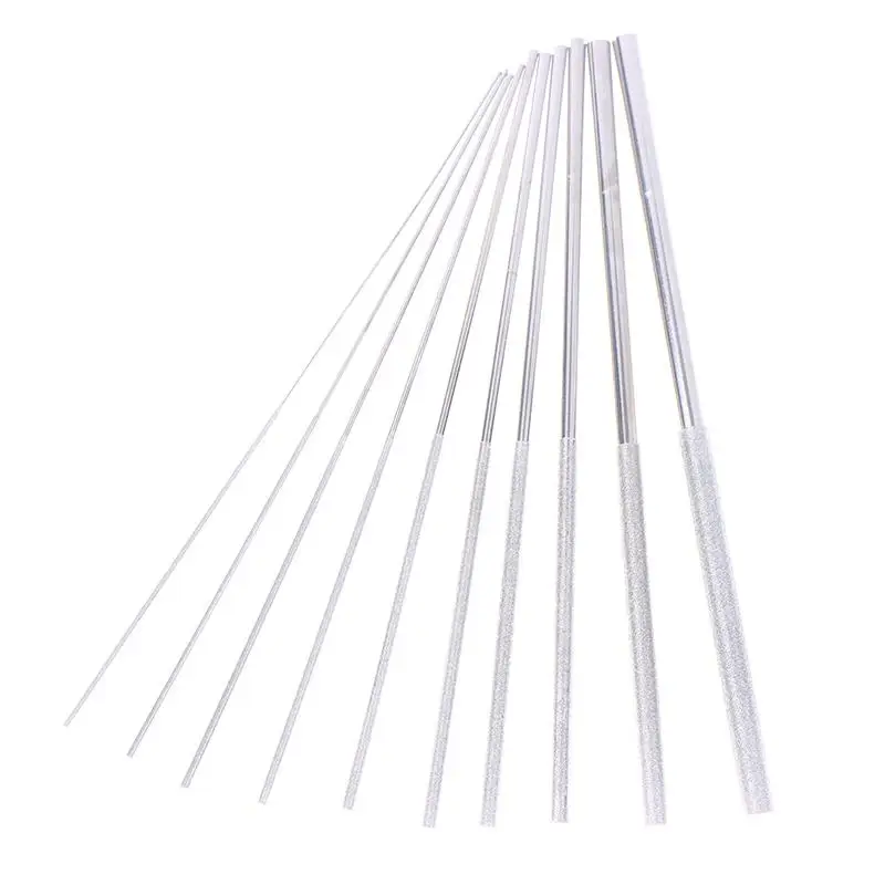 High Quality Diamond Cylindrical File Dia 1/1.2/1.5/1.7/2.2/2.8/3.3/4/5/6mm Grinding Tool For Jade Alloy Guitar Strings DIY