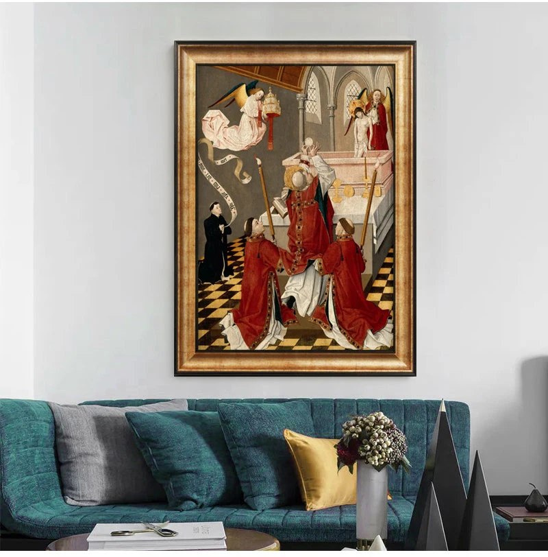 

Vintage Canvas Prints 《Virgin And Child》Famous Oil Painting Classic Wall Art Artwork Decorative Picture for Room Home Décor