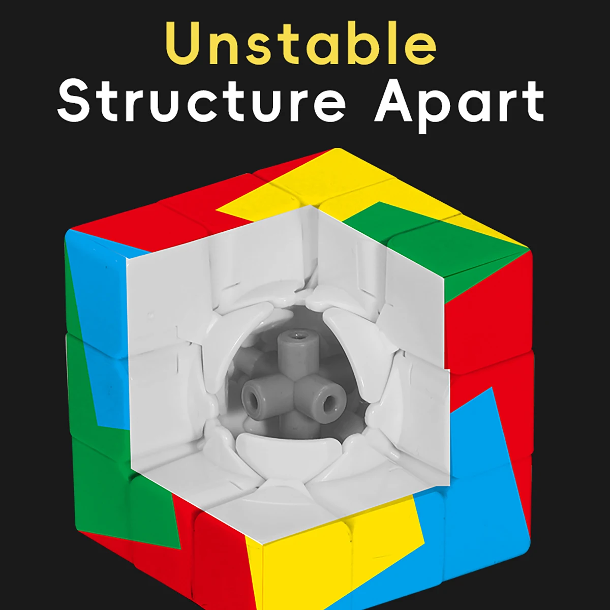 المكعب السحري 3x3x3 سريع تويست الأشعة فوق البنفسجية المطبوعة أربعة ألوان طاحونة الإجهاد تخفيف لغز لعبة المهنية لعبة أطفال هدية