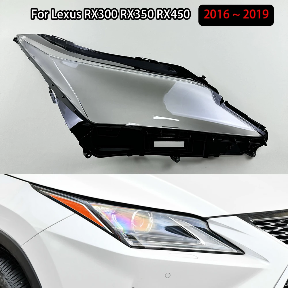 

For Lexus RX300 RX350 RX450 2016 2017 2018 2019 Headlamp Shell Transparent Headlight Cover Lamp Shade Lampshade Lens Plexiglass