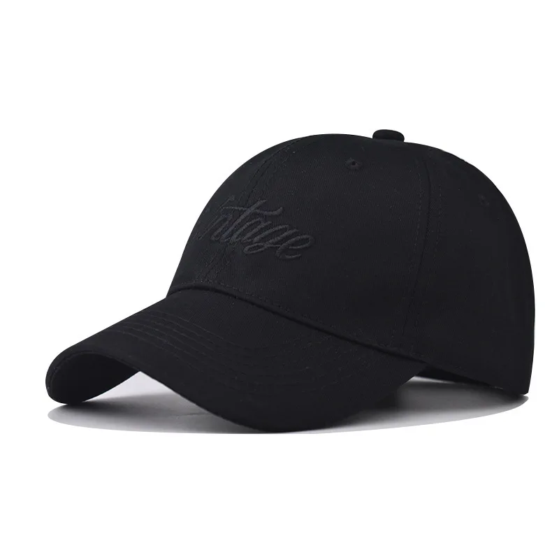 

100% Cotton New Vintage Baseball Outdoor Personality High-Quality Breathable Soft Brim Cap