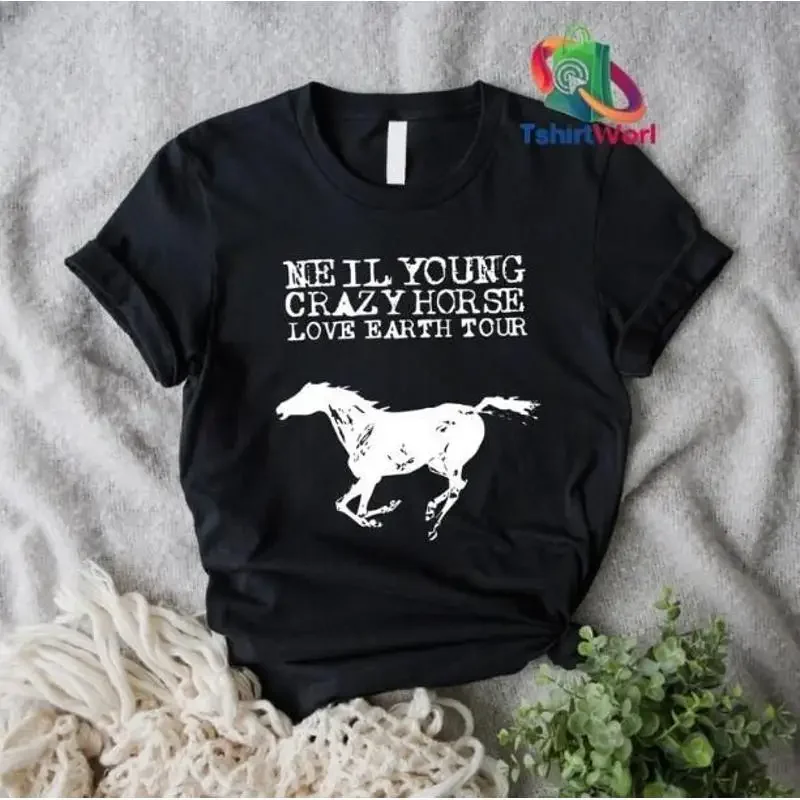 Neil Young Crazy Horse 2024 Tour ConcerT T Shirt gift fans