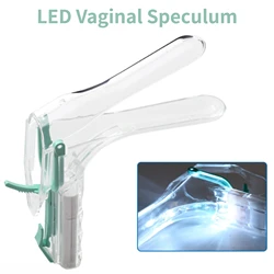 Vaginal Anus Expander Bdsm Vaginal Speculum with LED Lamp Expansion Dilator Inspection Sex Toy Adult Women Vaginal Narrower