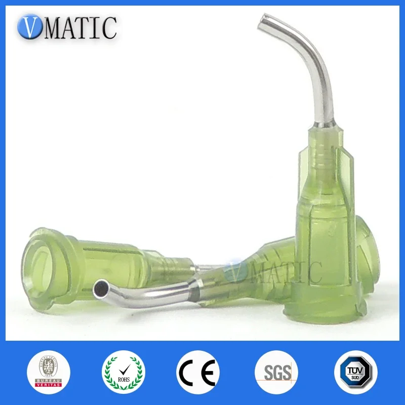 

Бесплатная доставка, 100 шт., 14 г, оливковая трубка 0,5 дюйма, длина 45 градусов, изогнутые насадки для дозирования клея, 1/2 дюйма