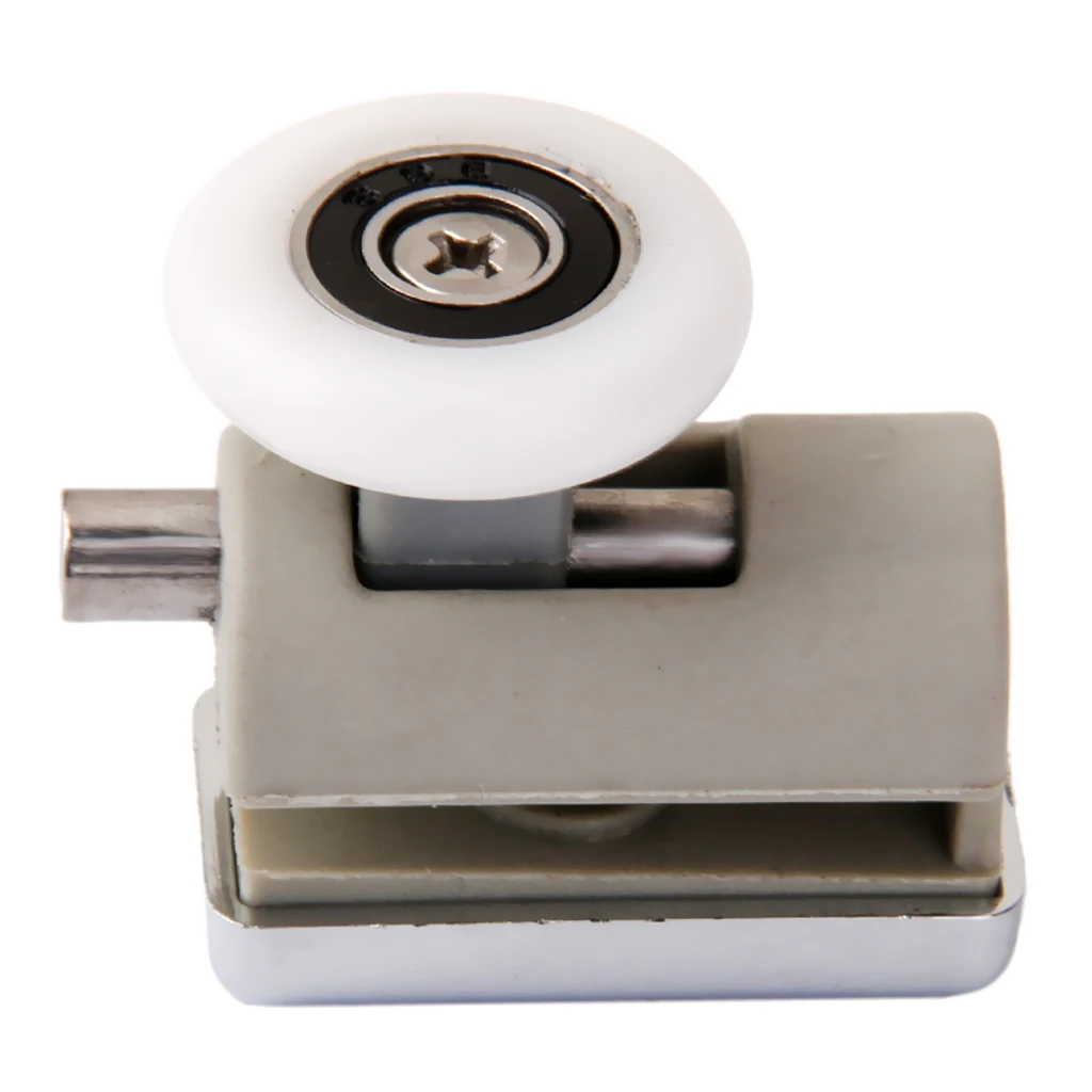 Bottom Shower Door Roller 25mm Plastic Wheel Spring Loaded Runner for Glass Sliding Shower Booth Curved Door Hardware Parts