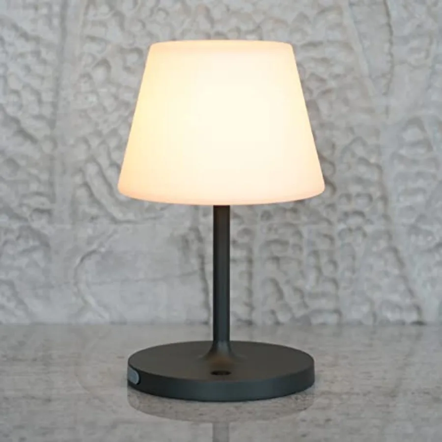 Outdoor Table Lamp/Cordless USB Rechargeable 4000mAh/ 2700K LED/Touch Dimmable/Portable Battery Operated/ IP44 Waterproof/PE Sh