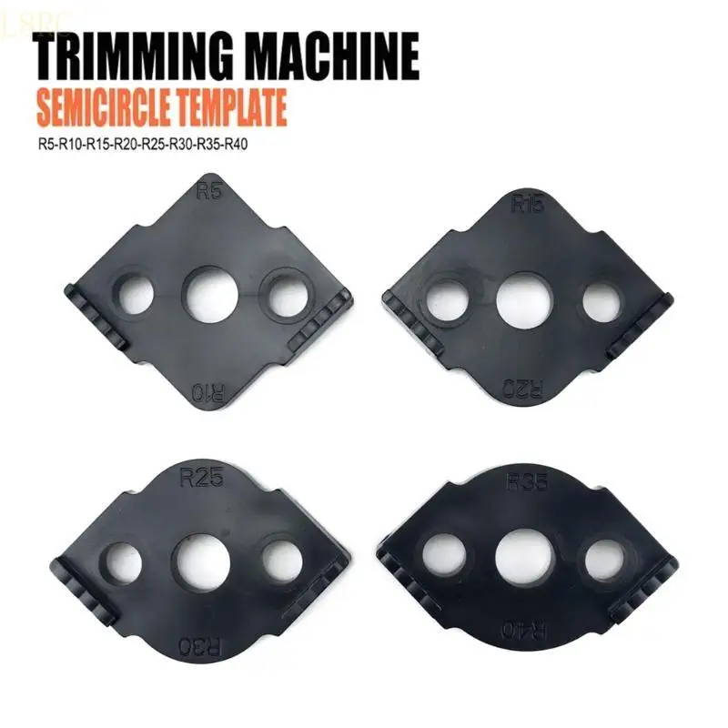 

L8RC 4PCS Templates Jig Radius Corners Trimming Router Bit Radius Router for R5-R40