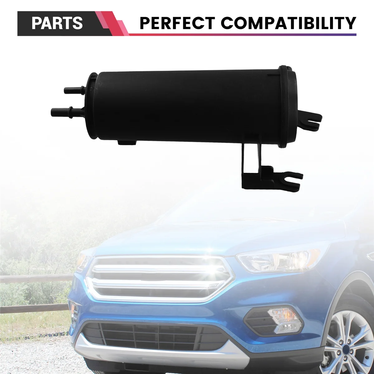 

#23E Automotive Parts & Accessories,Car Activated Carbon Tank Fuel Tank Carbon Canister for Ford Kuga,Black