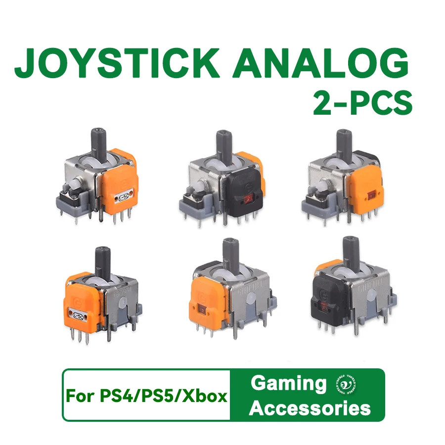 2-PCS Analogue Hall Effect Joystick Module with 3D Sensor, PS5 Controller Accessories, Joystick Compatible with PS5/PS4/Xbox image 2
