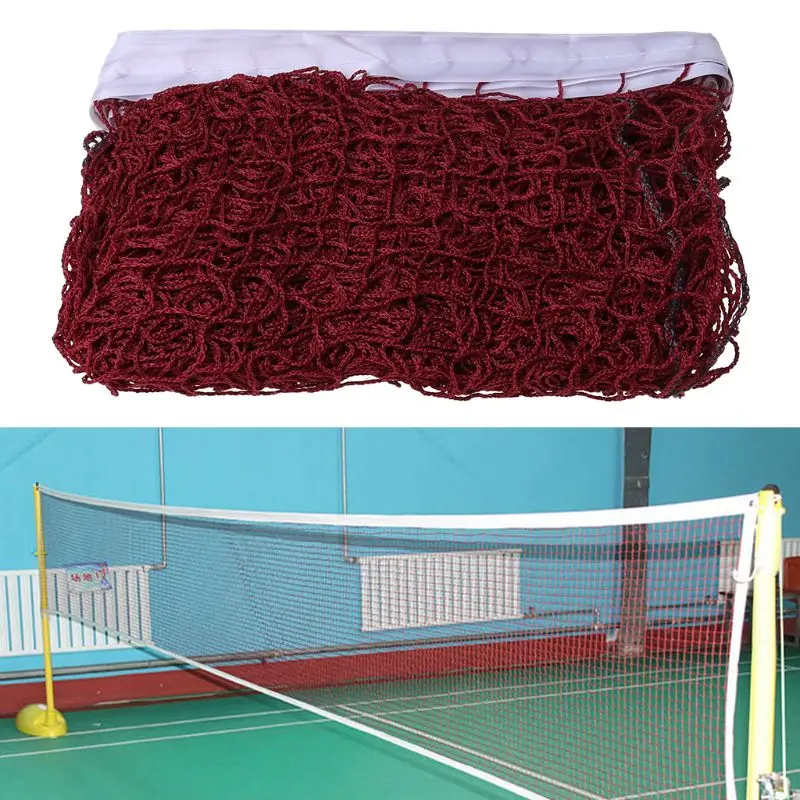 1 Pcs Portable Outdoor Sports Tool Badminton Tennis Volleyball Net For Beach Garden Training Indoor Outdoor Games Red Sports Net