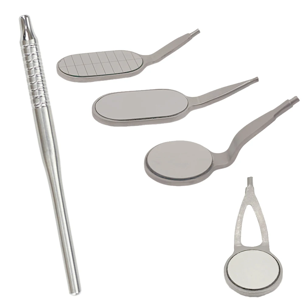 High-Quality Anti-Fog Rhodium Dental Mouth Mirrors Reusable Long Shape Oral Reflectors Dental Tools for Dentists Supplies