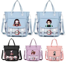 Anime Demon Slayer Crossbody Bag Handbag for Teenager Girl Boy Back To School Shoulder Bag Men Women Leisure Travel Bag Rucksack