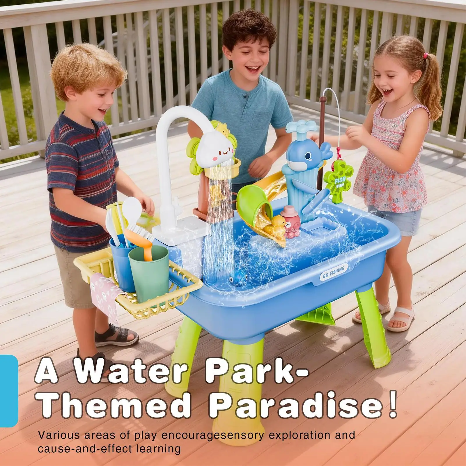 Children's Outdoor Beach Toy Tabletop Water Play Pool Sand Platform Indoor And Outdoor Multi-Functional Beach Toy for Kids