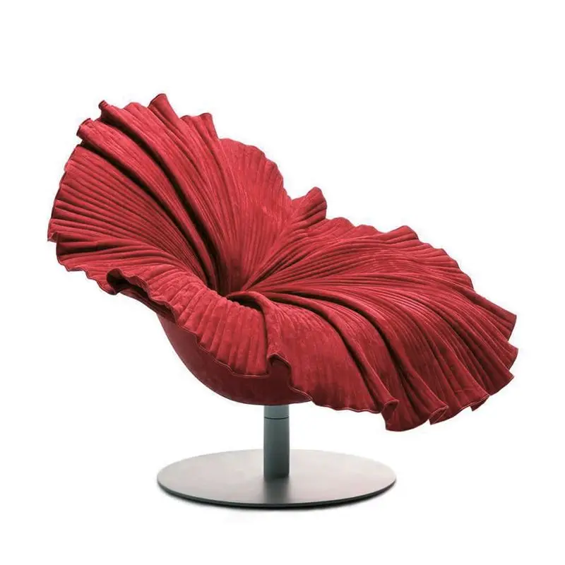 

Light luxury fabric leisure single chair