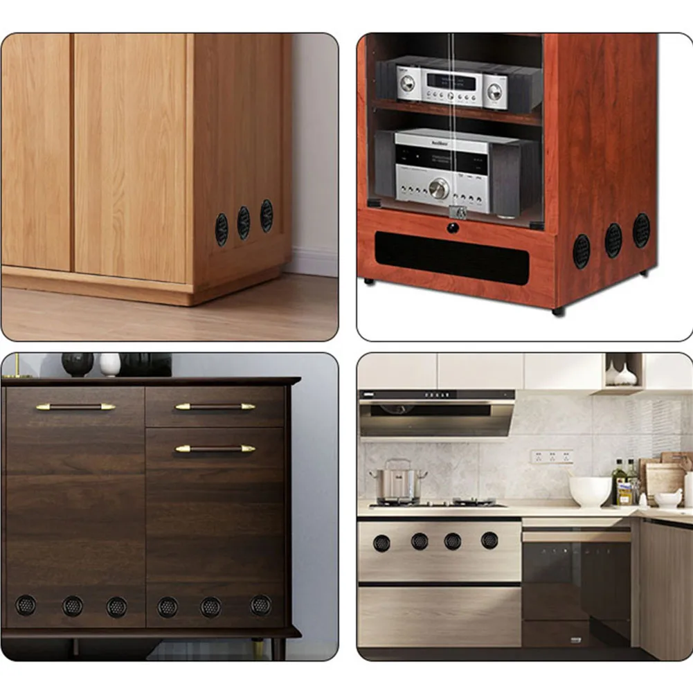 Heat Dissipation Wardrobes Cupboards Home Cabinets Air Vent Grill Cover Ventilation Mesh Round Metal Parts Stainless Steel Tools