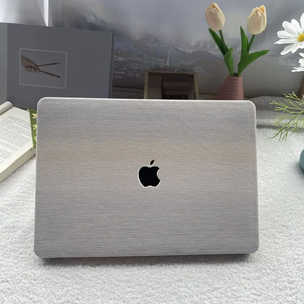 Suitable for Macbookair Laptop Protective Shell PU Leather Handmade Wave Pattern Macbookpro Laptop Protective Cover 13 Inches