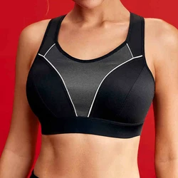 Women's High Impact Padded Supportive Wirefree Full Coverage Sports Bra