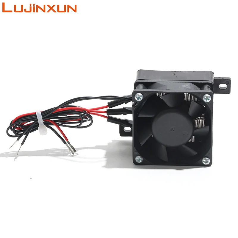 LUJINXUN 60x60mm Constant Temperature PTC Ceramic Heating Element with Fan Low Voltage 12V24V Air Electric Heater for Incubation