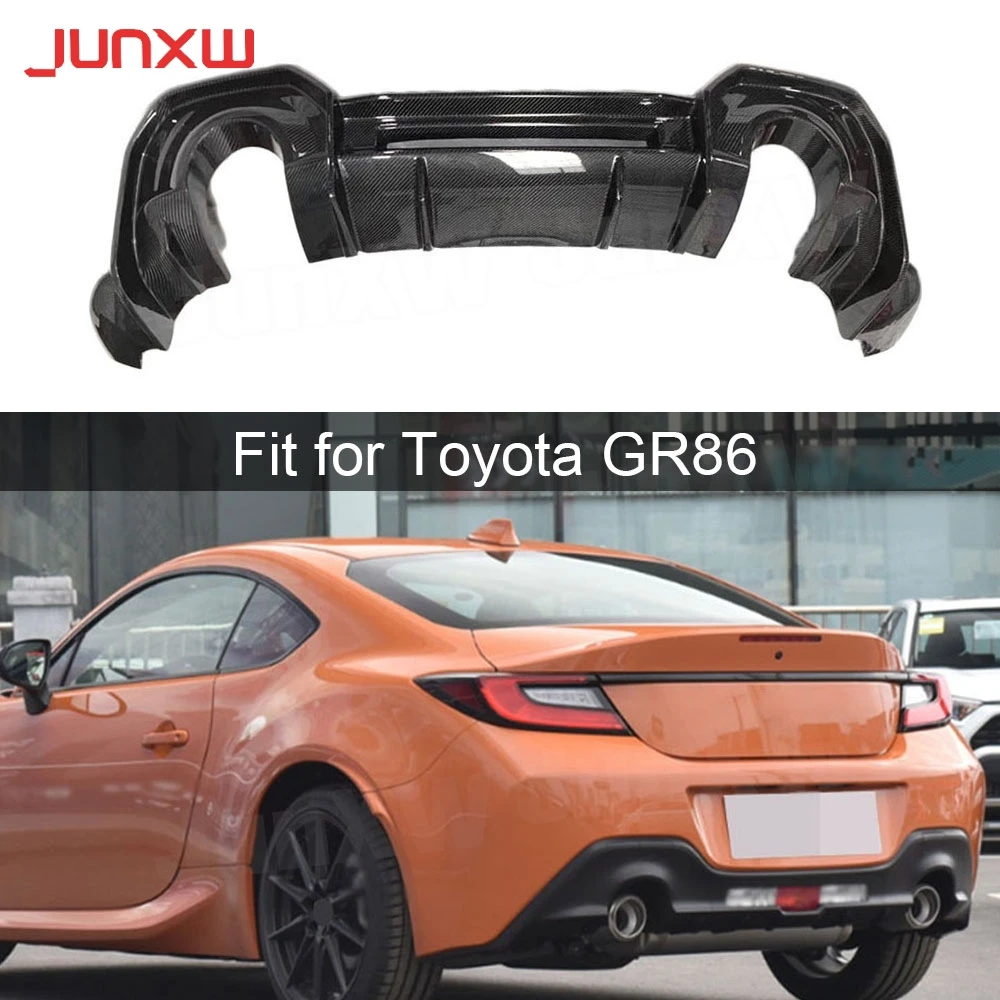 Carbon Fiber Rear Bumper Lip Spoiler For Toyota GR86 Subaru BRZ 2021 + FRP Car Diffuser Body kits Exterior Car Decoration