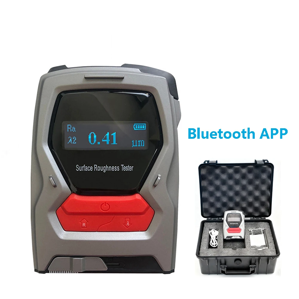 Medidor de rugosidad de superficies Bluetooth APP, Ra Rz Rq Rt, máquina portátil para medir la rugosidad de superficies, 20 horas de duración, apagado automático