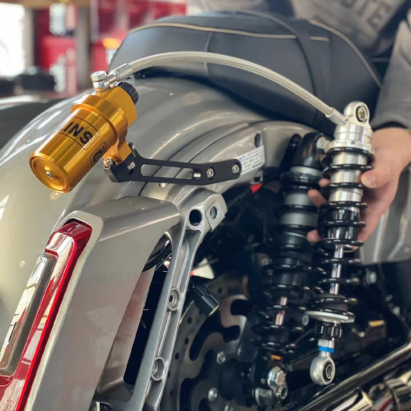 Suitable for OHLINS Harley 121 Street Slide King Gold Bottle Nitrogen Shock Absorber