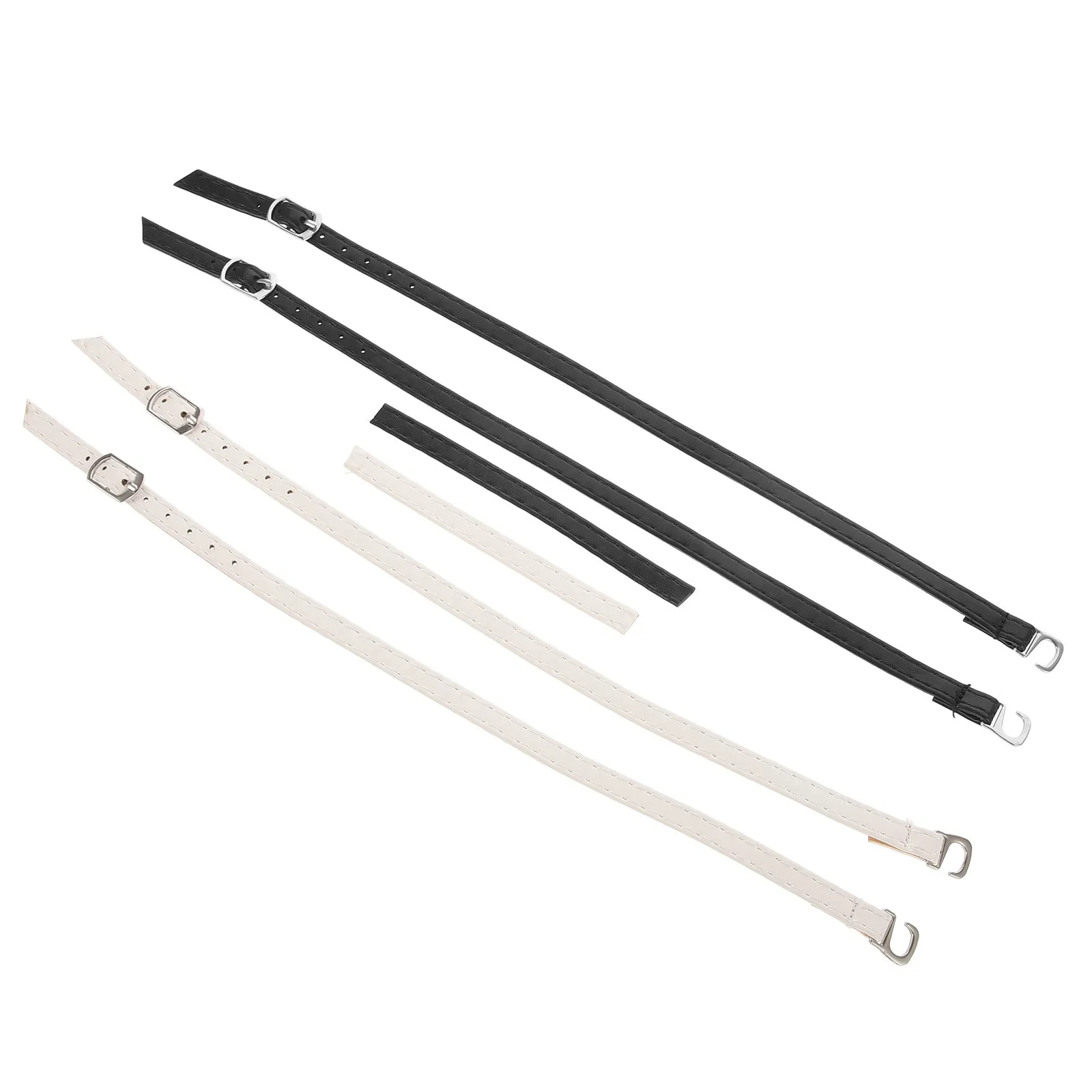 2 pares de tiras de sapato para saltos artificiais tiras de tornozelo de salto alto anti-solto acessório de sapato de fixação para mulheres
