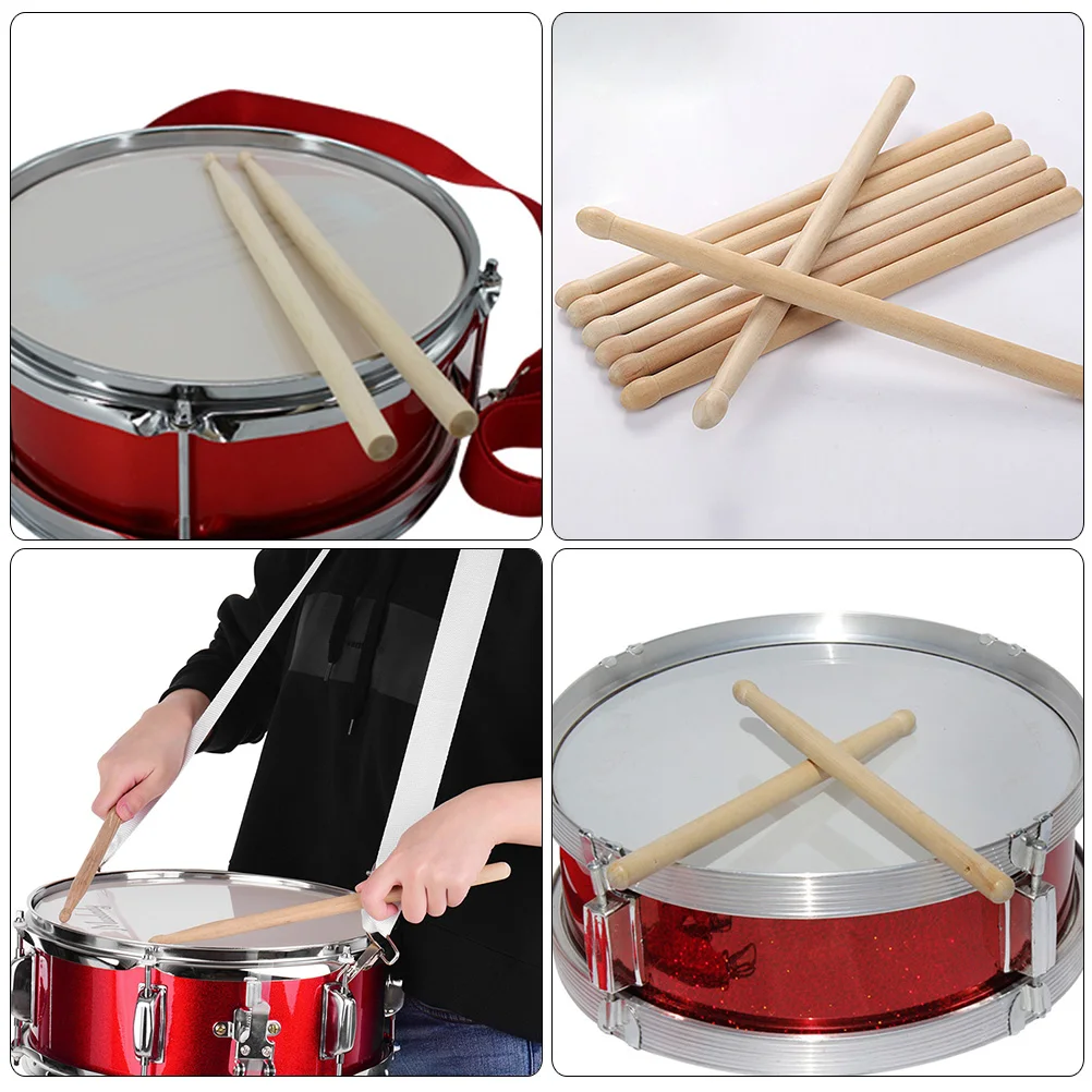 

Waist Drum Stick Marching Snare Sticks Wood Percussion Accessories Costume Wooden Mallets Drumsticks