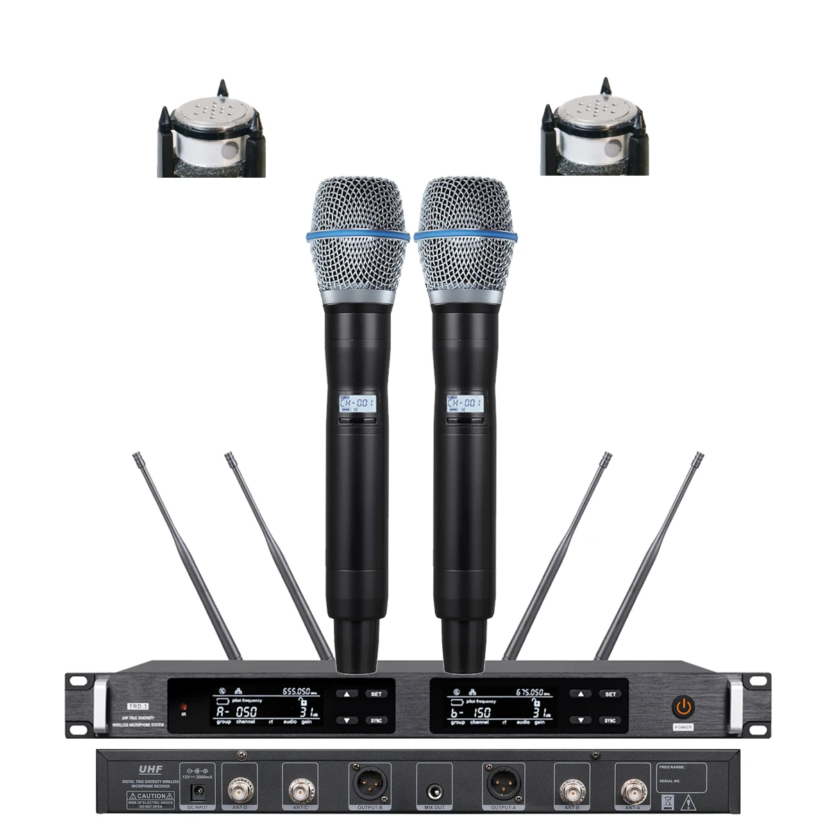 ULXD4D B87a Sure Axiet نظام ميكروفون لاسلكي رقمي Beta87a مكثف كبسولة ميكروفونو مرحلة محمولة مزدوجة